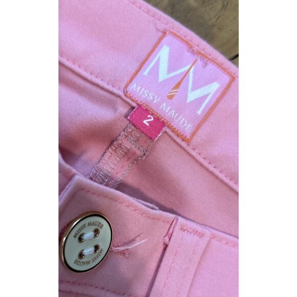 Women’s MISSY MAUDE Pink Skinny Pants Size 2 *A8 - Picture 2 of 6